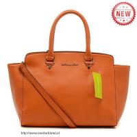 michael kors selma top-zip groot oranje boekentassen Handtas Prijzen v4ojv575